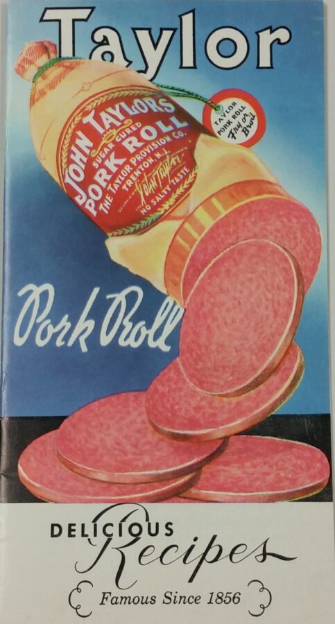 Cover to the Taylor Pork Roll cookbook