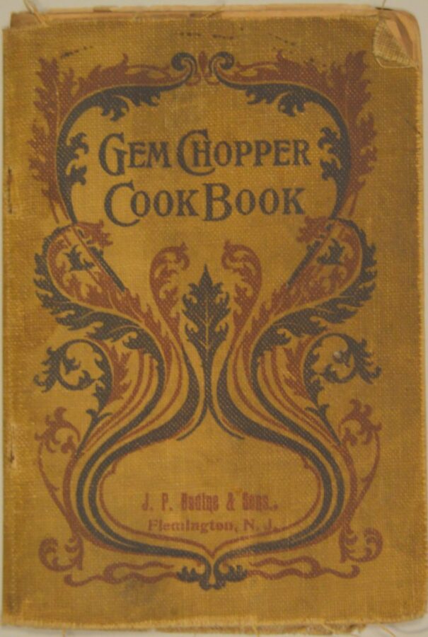 Cover to the Gem Chopper Cook Book.