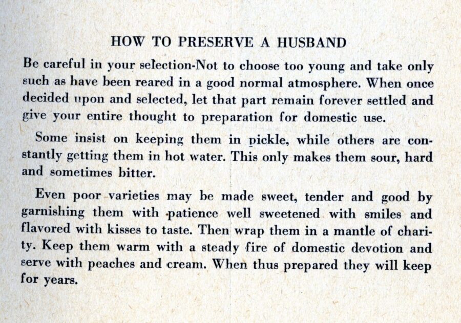 Last recipe in the Cook Book of the Stars by the Darcy Chapter#138, Flemington NJ, 1959