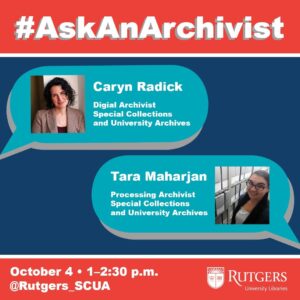 Flyer for #AskAnArchivist Day.